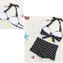 Chic Women's Padded Bikini Set with High-Cut Briefs