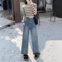Stylish Women's High-Waisted Wide Jeans