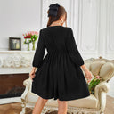 Chic Women's Dress with Ruffle Accents