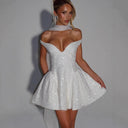 Glamorous Sequined Halter Neck Cocktail Dress for Women