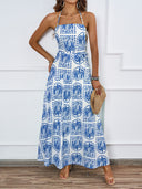Strapless Floral Maxi Dress for Women