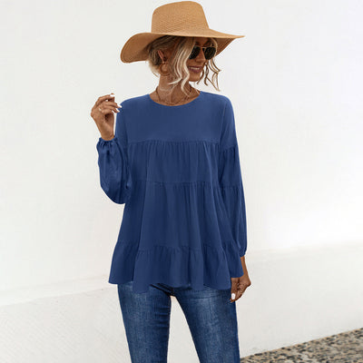 Ruffled Women's Blouse with Flowy Design