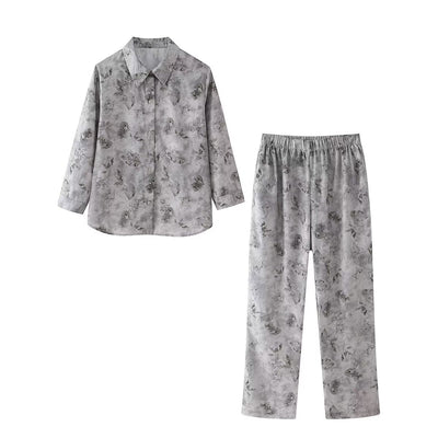 Stylish Printed Women's Trousers with Elastic Waist