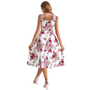 Floral Maxi Dress with Elegant Waistline