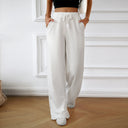 High-Waisted Women's Leisure Pants with Elastic Waist
