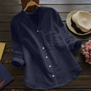Chic Women's Blouse with Button Placket