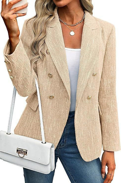 Chic Double-Breasted Blazer for Fashion Enthusiasts