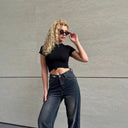 High-Waisted Loose Fit Women's Jeans