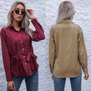 Chic Women's Blouse with Decorative Ties
