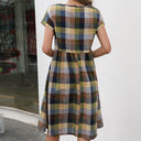 Checkered Cotton Dress for Women - Stylish and Chic