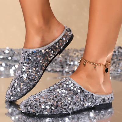 Glittering Sequin Slippers for Women