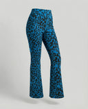 Trendy Women's Leopard Print Flared Leggings