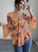 Floral Print Women's Blouse for All Seasons