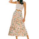 Floral Ruffled Skirt for Women