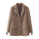 Fringe Detail Blazer with Pocket Design for Women