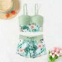 Floral Ruffle Women's Bikini Set