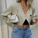 Chic Women's Cropped Blazer for Effortless Style