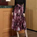 Artistic Print A-Line Skirt for Women