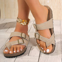 Ladies Comfortable Slide Sandals with Adjustable Straps by Heidi-Mode