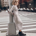 Women's Shimmery Long Sleeve Dress
