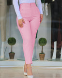 Chic High-Waisted Trousers with Pleated Design