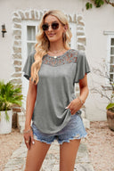 Lace-Trimmed Women's Blouse for All Occasions