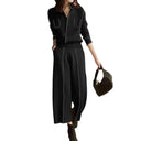 Chic Decorative Stitching Culottes for Women