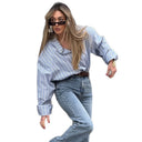 Stylish Oversized Stripe Shirt for Women