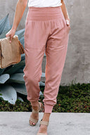 High-Waisted Women's Leisure Pants with Pockets