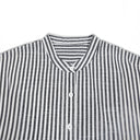 Chic Women's Striped Blouse with Button Accents