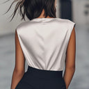 Chic Draped Top Crafted from Superior Fabric