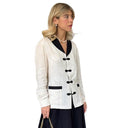 Chic Women's Blazer Jacket with Stylish Buttons and Functional Pockets