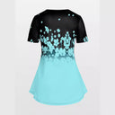 Floral Print Blouse and Leggings Set for Women