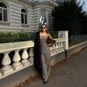 Wide Leg High Waist Women's Trousers