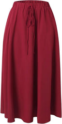 Floral Print Maxi Skirt with Elastic Waistband
