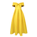 Chic Off-Shoulder Evening Dress with Stylish Hem