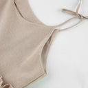 Women's Summer Dress with Adjustable Straps and Elastic Waist