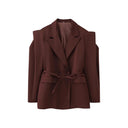 Stylish Women's Blazer Jacket with Wide Shoulders