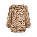 V-Neck Blouse with Stylish Voluminous Sleeves