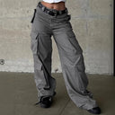 Women’s Wide Cut Cargo Pants with Utility Pockets