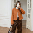 Chic Women's Short Blazer Jacket with Pocket Detail