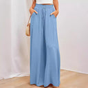 Women's Maxi Skirt with Pockets and Stretchy Waist