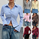 Sleek Striped Blouse for Women
