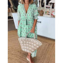 Bohemian Chic Dress with Braided Lacing and Handmade Accents
