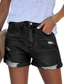 Trendy Distressed Denim Shorts for Women