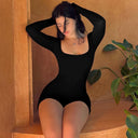 Chic Long Sleeve Women's Bodysuit