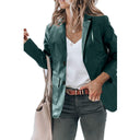 Chic Women's Blazer Jacket with Glossy Finish