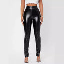 High-Gloss Women's Leggings for Flattering Silhouette