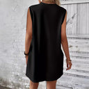 Chic Women's T-Shirt Dress with Pockets