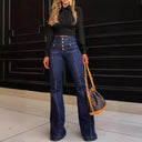 Vintage-Inspired High-Waisted Flared Jeans for Women
